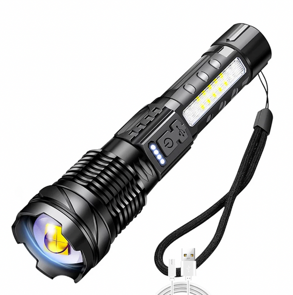 Lanterna Laser Titanium Recarregável Ultra Potente - Mexx Store